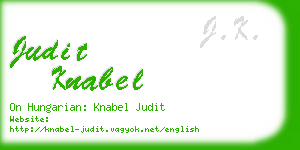 judit knabel business card